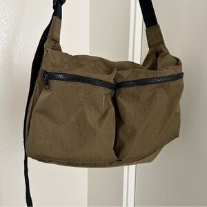 Baggu Large Cargo Crossbody Bag Seaweed Nylon